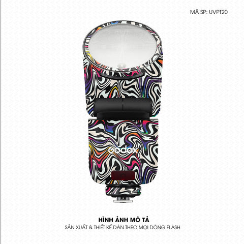 Dán Skin Đèn Flash Vân Nổi Graffiti 02 | UVPT20