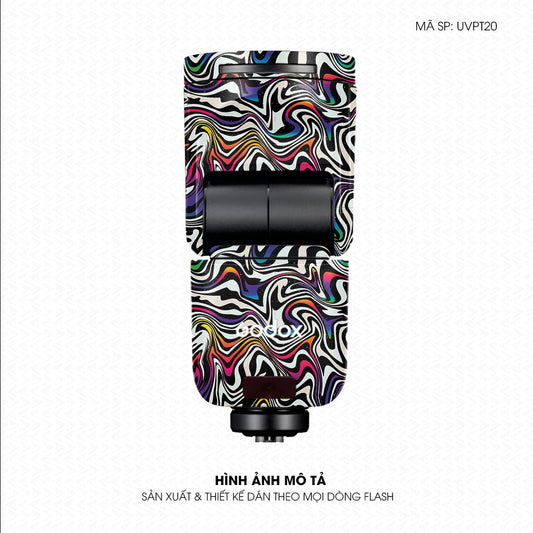 Dán Skin Đèn Flash Vân Nổi Graffiti 02 | UVPT20