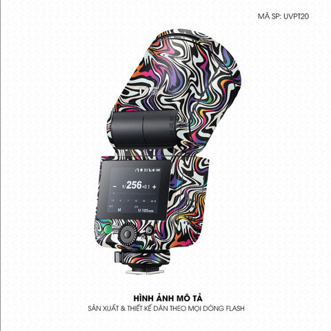 Dán Skin Đèn Flash Vân Nổi Graffiti 02 | UVPT20
