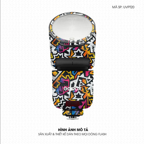 Dán Skin Đèn Flash Vân Nổi Graffiti 03 | UVPT20