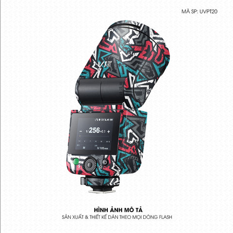 Dán Skin Đèn Flash Vân Nổi Graffiti 04 | UVPT20