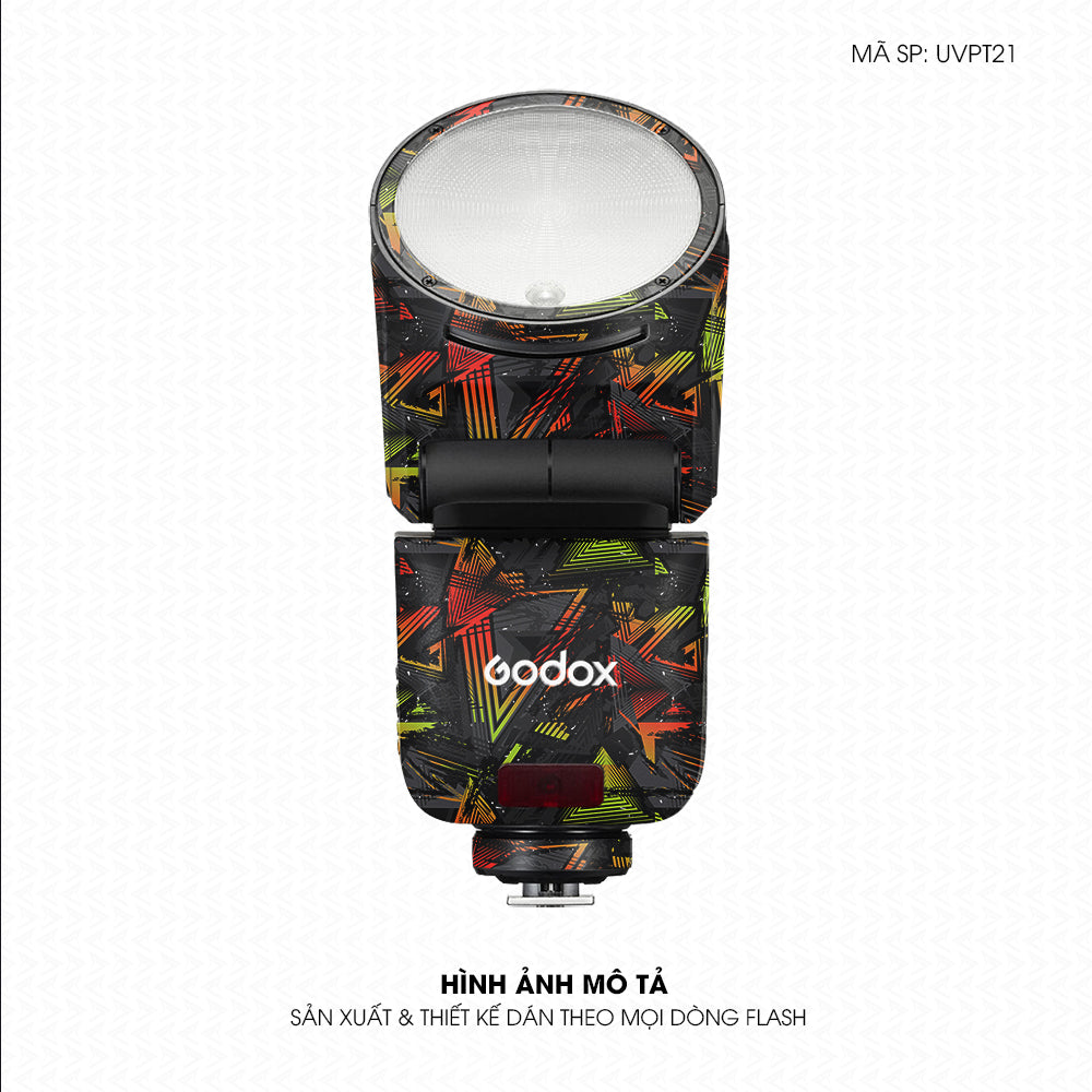 Dán Skin Đèn Flash Vân Nổi Abstract 03 | UVPT21