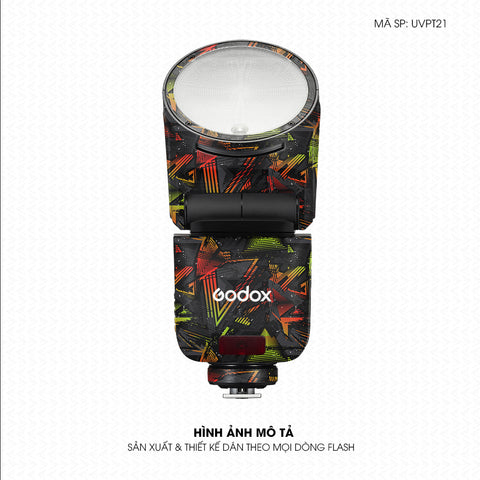 Dán Skin Đèn Flash Vân Nổi Abstract 03 | UVPT21
