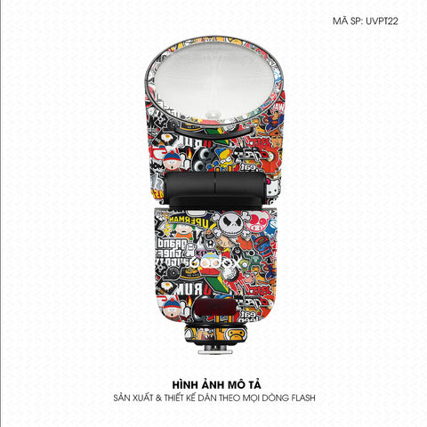 Dán Skin Đèn Flash Vân Nổi Sticker 1 | UVPT22
