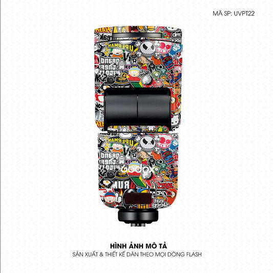 Dán Skin Đèn Flash Vân Nổi Sticker 1 | UVPT22