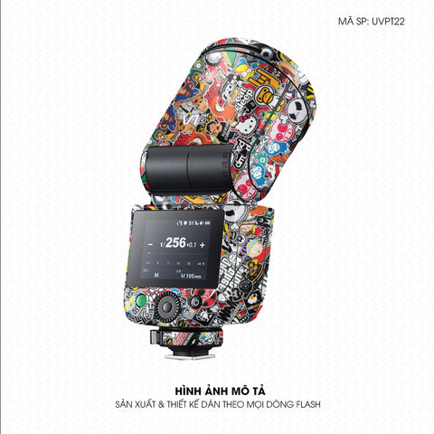 Dán Skin Đèn Flash Vân Nổi Sticker 1 | UVPT22