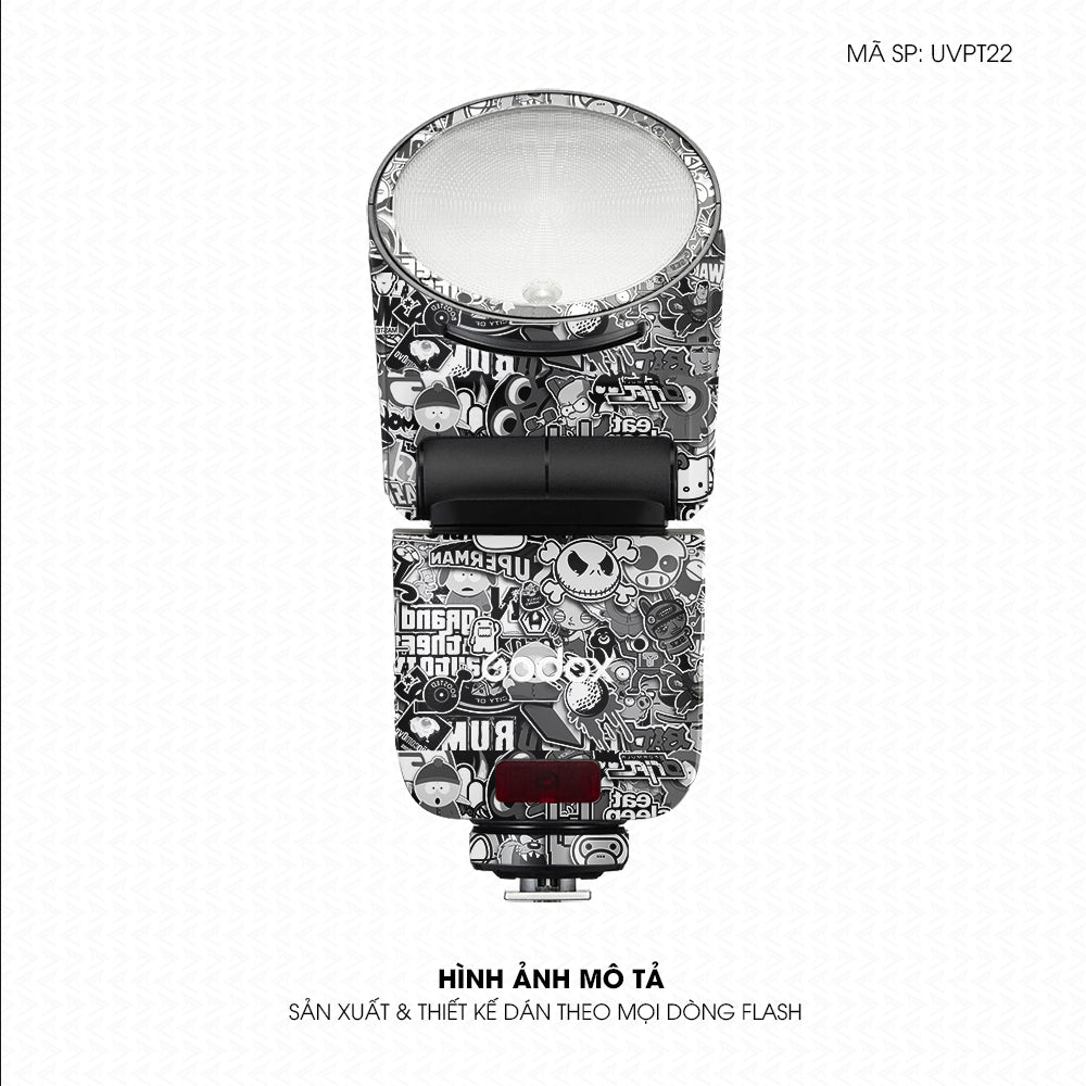 Dán Skin Đèn Flash Vân Nổi Sticker 2 | UVPT22