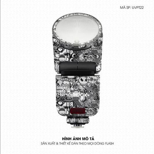 Dán Skin Đèn Flash Vân Nổi Sticker 2 | UVPT22