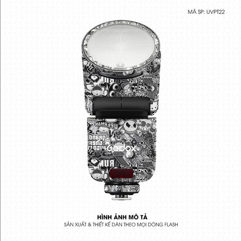 Dán Skin Đèn Flash Vân Nổi Sticker 2 | UVPT22