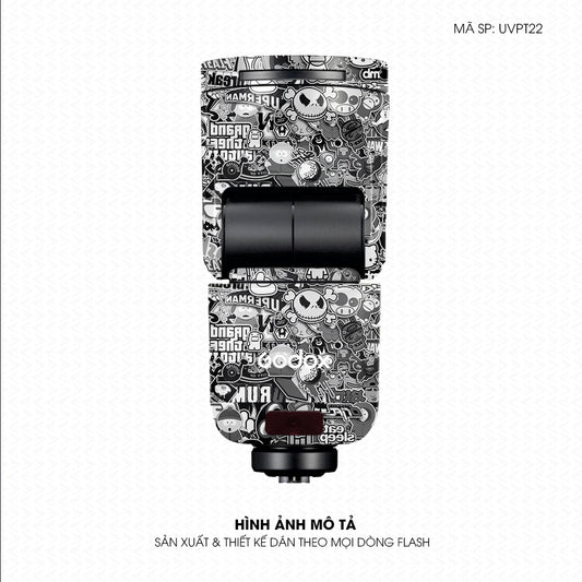 Dán Skin Đèn Flash Vân Nổi Sticker 2 | UVPT22