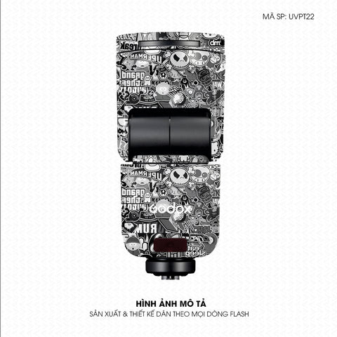 Dán Skin Đèn Flash Vân Nổi Sticker 2 | UVPT22