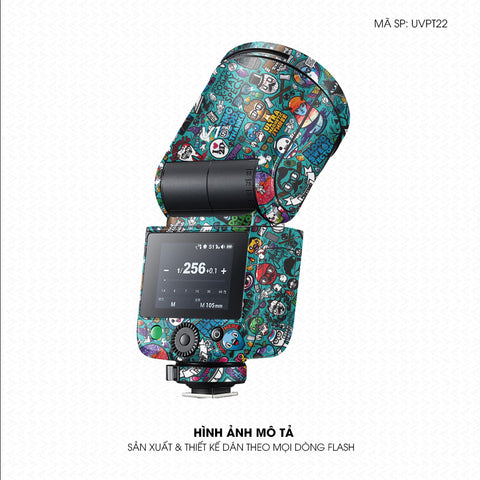 Dán Skin Đèn Flash Vân Nổi Sticker 3 | UVPT22