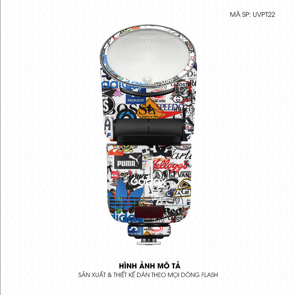 Dán Skin Đèn Flash Vân Nổi Sticker 4 | UVPT22