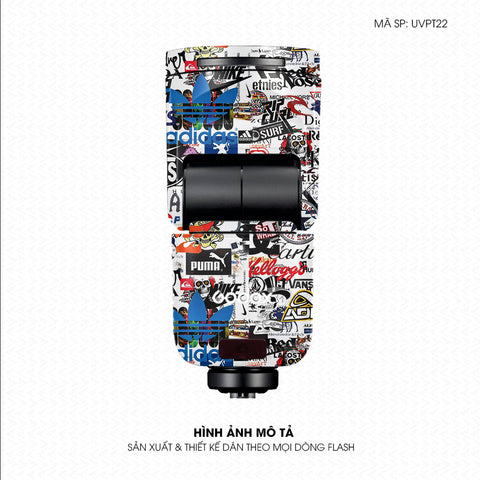 Dán Skin Đèn Flash Vân Nổi Sticker 4 | UVPT22