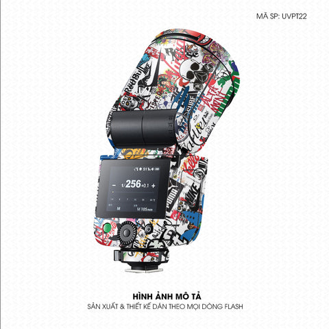 Dán Skin Đèn Flash Vân Nổi Sticker 4 | UVPT22