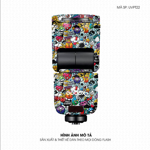 Dán Skin Đèn Flash Vân Nổi Sticker 6 | UVPT22
