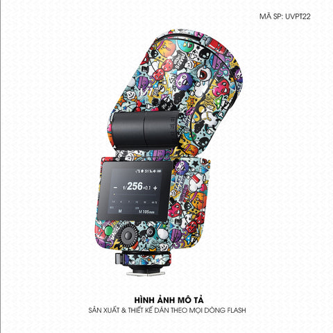 Dán Skin Đèn Flash Vân Nổi Sticker 6 | UVPT22