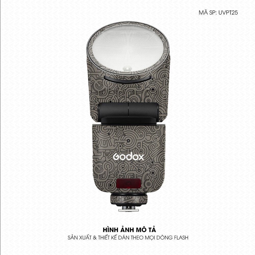Dán Skin Đèn Flash Vân Nổi Pattern Machine Titan | UVPT25