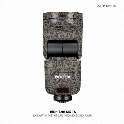 Dán Skin Đèn Flash Vân Nổi Pattern Machine Titan | UVPT25