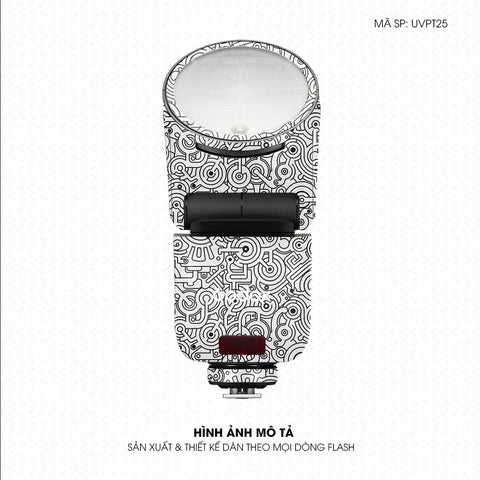 Dán Skin Đèn Flash Vân Nổi Pattern Machine Trắng | UVPT25