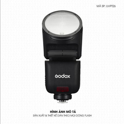Dán Skin Đèn Flash Vân Nổi Pattern Wood Đen | UVPT26