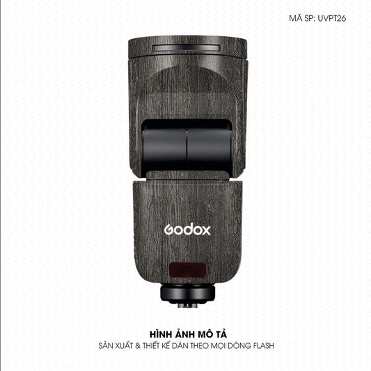 Dán Skin Đèn Flash Vân Nổi Pattern Wood Titan | UVPT26