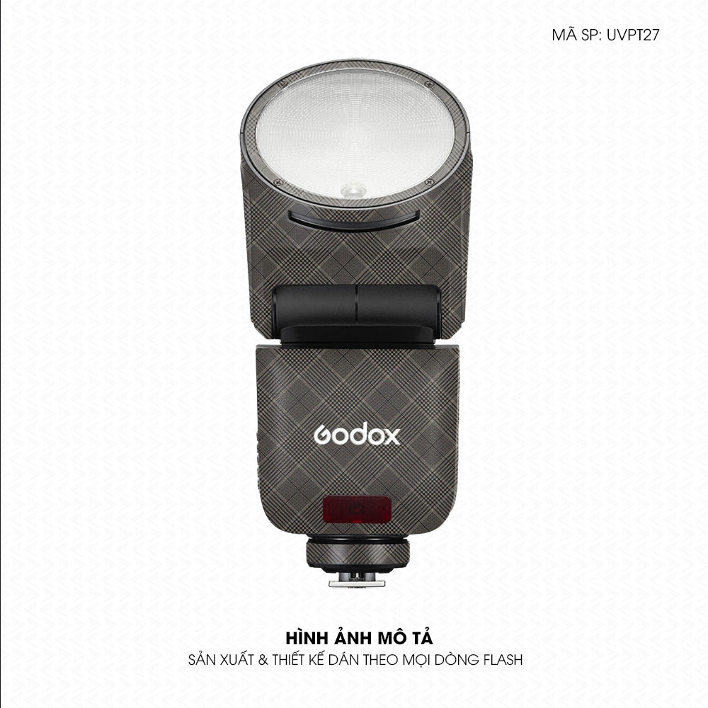 Dán Skin Đèn Flash Vân Nổi Pattern BB Titan | UVPT27