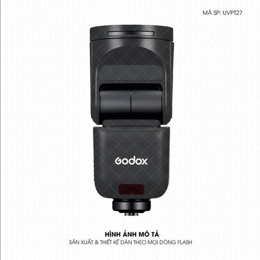 Dán Skin Đèn Flash Vân Nổi Pattern BB Xám | UVPT27