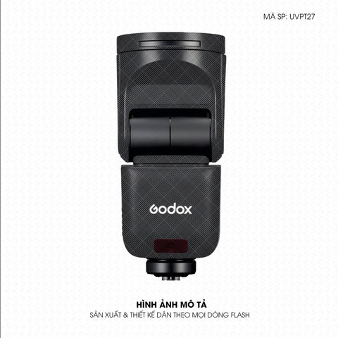 Dán Skin Đèn Flash Vân Nổi Pattern BB Xám | UVPT27