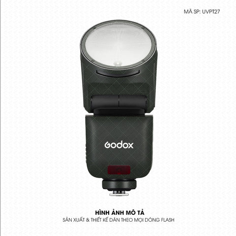 Dán Skin Đèn Flash Vân Nổi Pattern BB Xanh | UVPT27