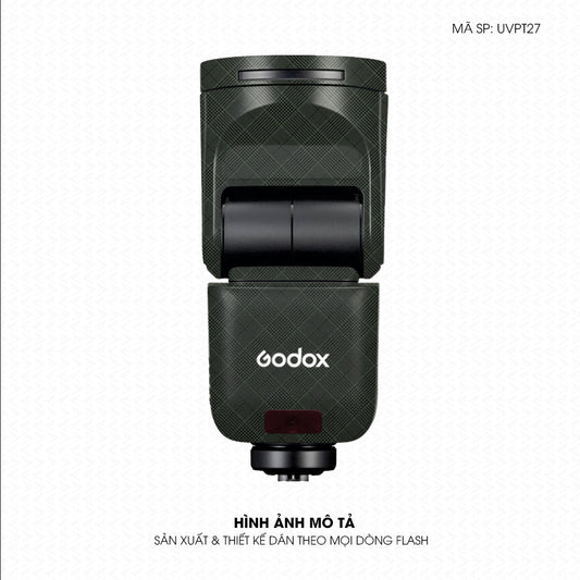 Dán Skin Đèn Flash Vân Nổi Pattern BB Xanh | UVPT27
