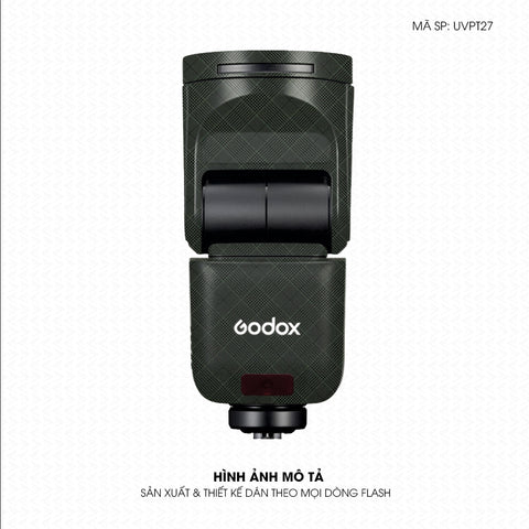 Dán Skin Đèn Flash Vân Nổi Pattern BB Xanh | UVPT27