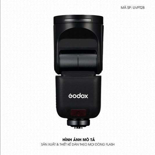 Dán Skin Đèn Flash Vân Nổi Pattern Black BL04 | UVPT28