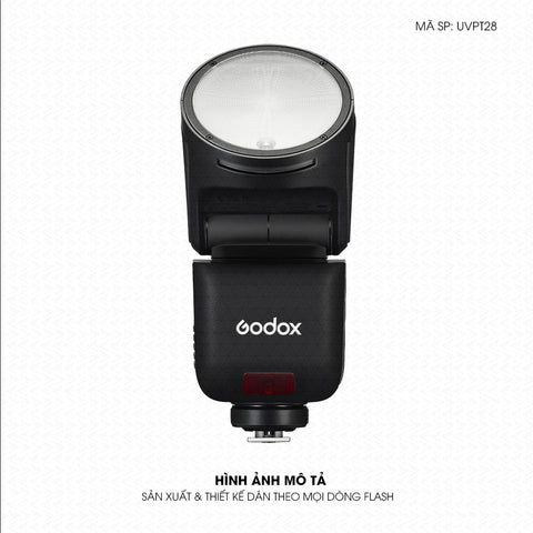 Dán Skin Đèn Flash Vân Nổi Pattern Black BL05 | UVPT28