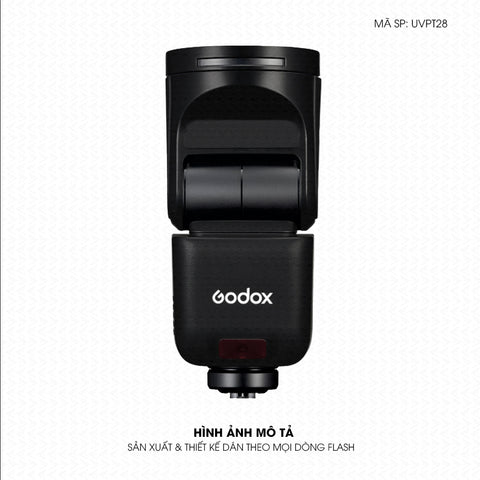 Dán Skin Đèn Flash Vân Nổi Pattern Black BL07 | UVPT28