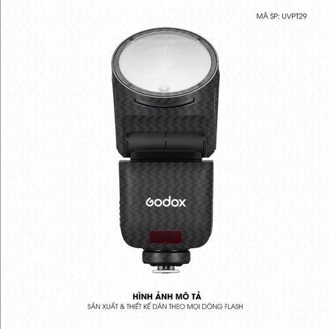Dán Skin Đèn Flash Vân Nổi Pattern Grey GR01 | UVPT29