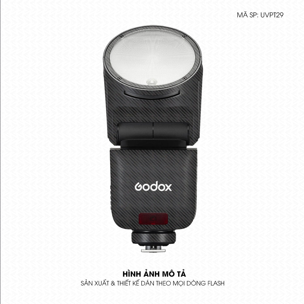 Dán Skin Đèn Flash Vân Nổi Pattern Grey GR02 | UVPT29