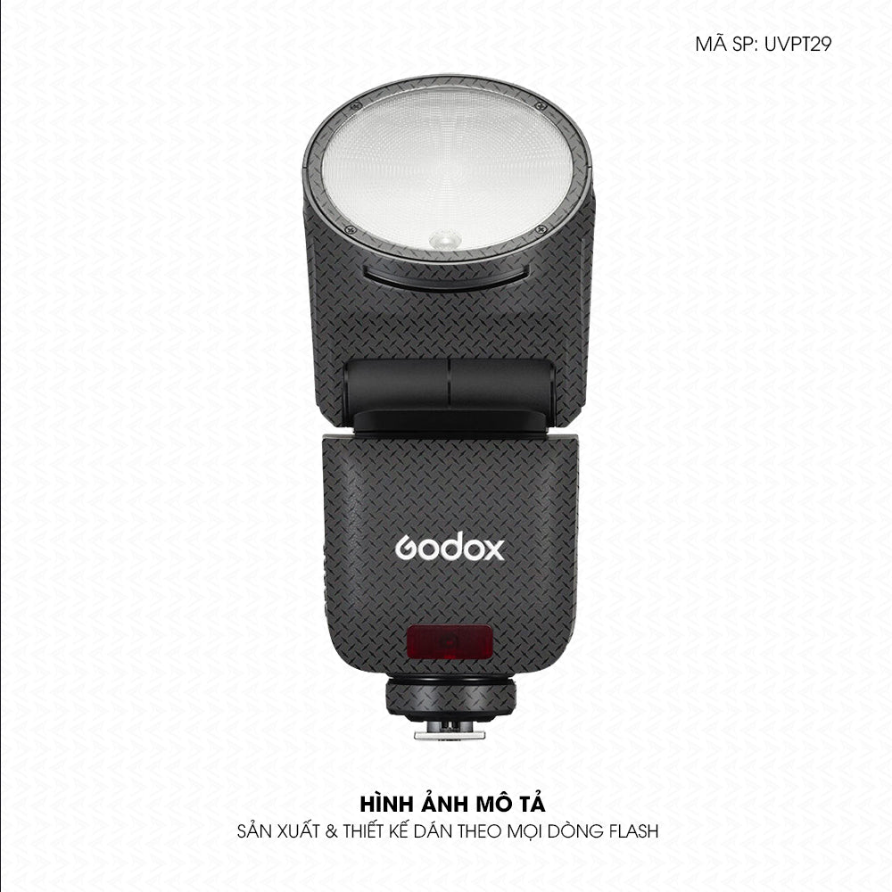 Dán Skin Đèn Flash Vân Nổi Pattern Grey GR02 | UVPT29