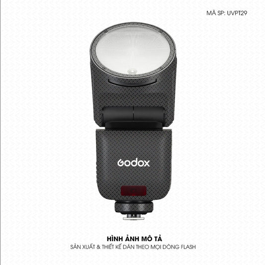 Dán Skin Đèn Flash Vân Nổi Pattern Grey GR02 | UVPT29