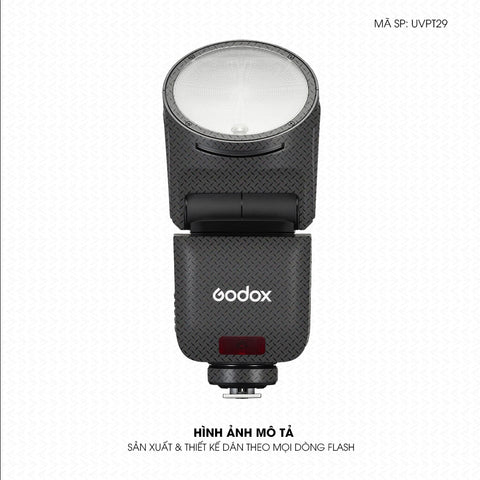 Dán Skin Đèn Flash Vân Nổi Pattern Grey GR02 | UVPT29