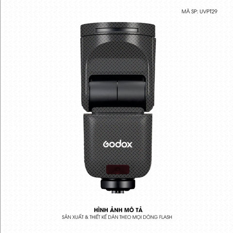 Dán Skin Đèn Flash Vân Nổi Pattern Grey GR03 | UVPT29