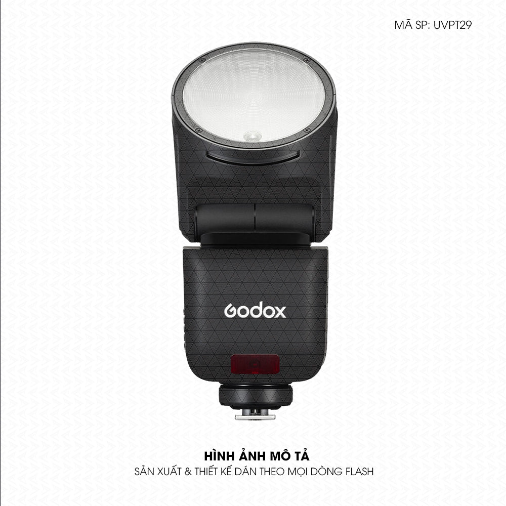 Dán Skin Đèn Flash Vân Nổi Pattern Grey GR05 | UVPT29