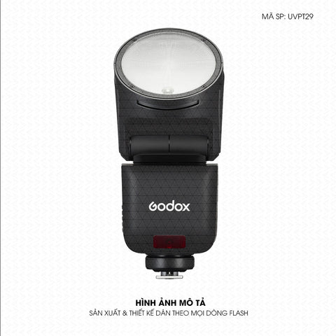 Dán Skin Đèn Flash Vân Nổi Pattern Grey GR05 | UVPT29