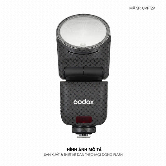 Dán Skin Đèn Flash Vân Nổi Pattern Grey GR06 | UVPT29