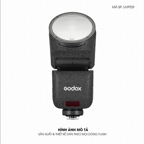 Dán Skin Đèn Flash Vân Nổi Pattern Grey GR06 | UVPT29