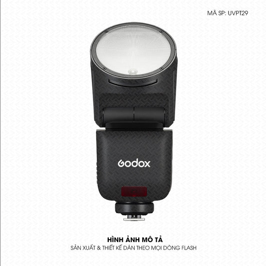 Dán Skin Đèn Flash Vân Nổi Pattern Grey GR07 | UVPT29