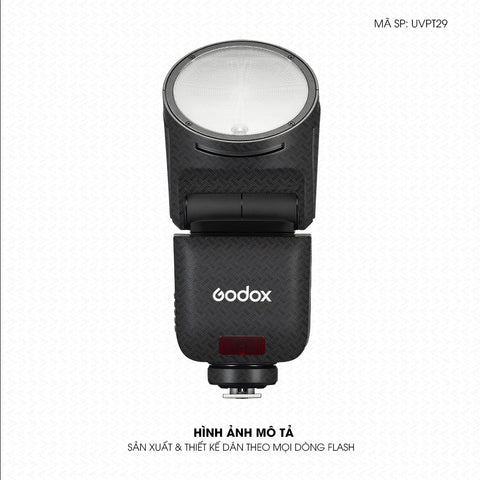 Dán Skin Đèn Flash Vân Nổi Pattern Grey GR07 | UVPT29