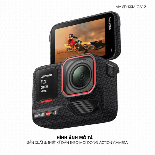 Dán Skin Action Camera Vân Carbon Pattern Air | SKM-CA12