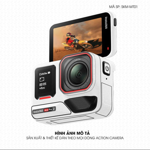 Dán Skin Đổi Màu Action Camera Trắng | SKM-MT01