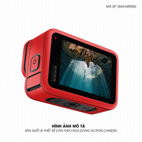 Dán Skin Đổi Màu Action Camera Đỏ Lì | SKM-K89053